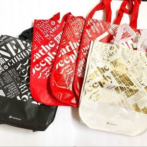 Lululemon large reusable shopping bag tote